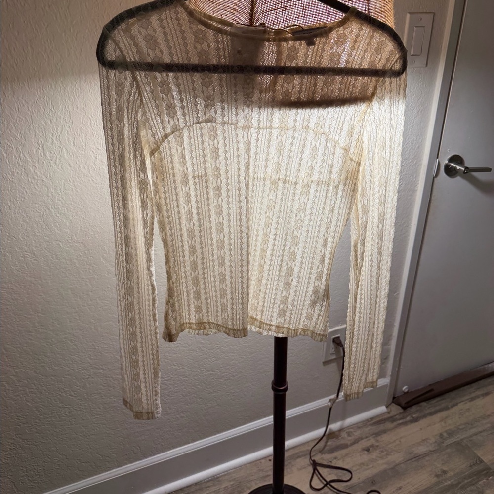 RIHOAS Cream Lace Blouse